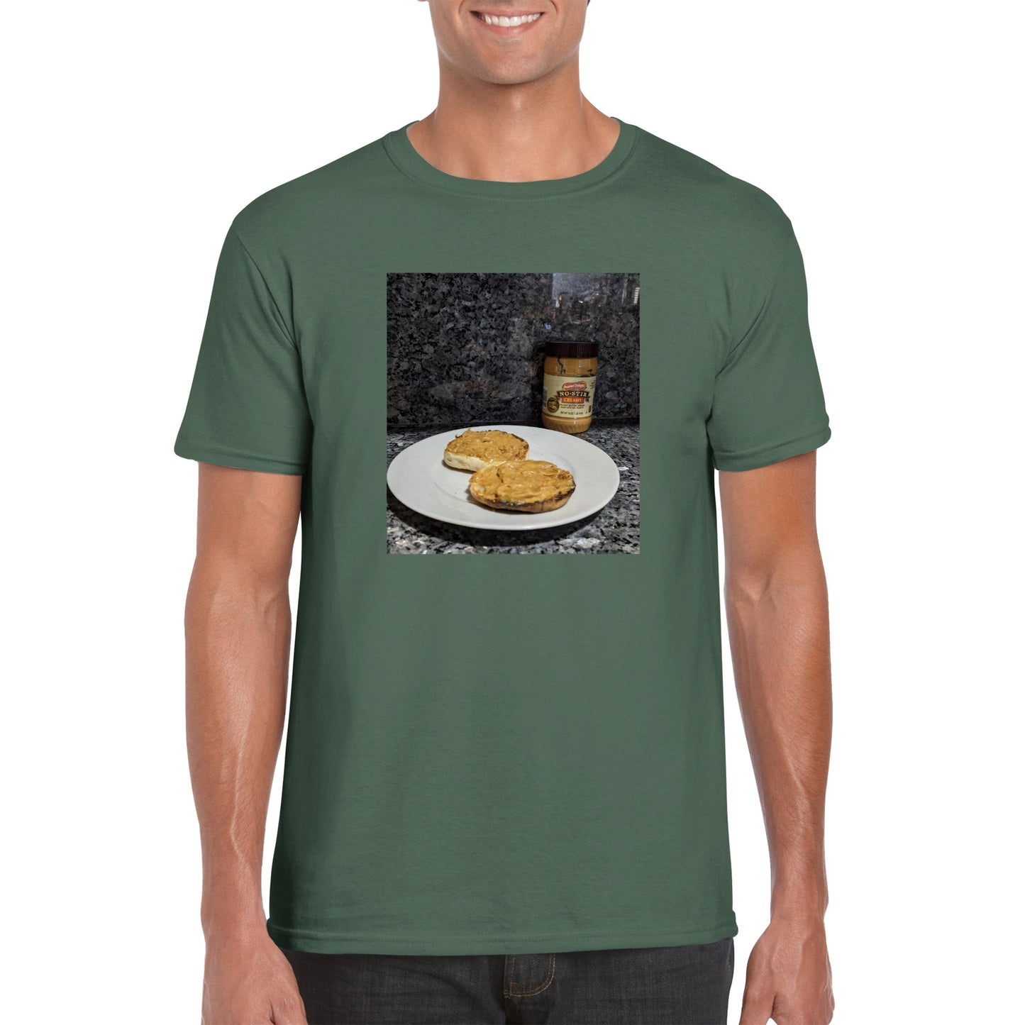PB and English Muffin Crewneck T-shirt